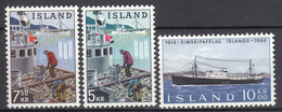 Island, Boats Ships 1963,1964 Mi#370-371,377 Mint Never Hinged - Ships