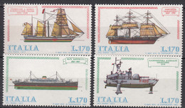 Italy, Boats Ships 1977 Mi#1579-1582 Mint Never Hinged - Bateaux