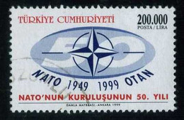 Turkey 1999 Mi 3174 O, NATO Emblem | 50th Anniversary Of The Foundation Of NATO - Gebraucht