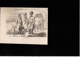 Gravure In-texte Année 1856 Costumes Persans Iran - Prenten & Gravure