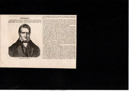 Gravure In-texte Année 1856 Joseph Duchesne De Gisors - Stampe & Incisioni