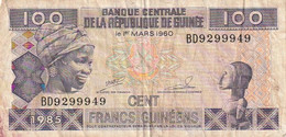 Banque Centrale De La République De Guinée 100 Francs 1960 - Other - Africa