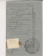Amgot Ricevuta Di Vesamento-Palermo 1.8..1944-Viaggiata Italy Italia - Anglo-american Occ.: Sicily