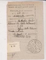 Amgot Ricevuta Di Vesamento-Palermo 21.8..1944-Viaggiata Italy Italia - Ocu. Anglo-Americana: Sicilia