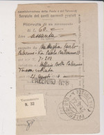 Amgot Ricevuta Di Vesamento-Palermo 21.8..1944-Viaggiata Italy Italia - Anglo-american Occ.: Sicily