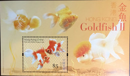Hong Kong 2005 Goldfish Fish Minisheet MNH - Poissons