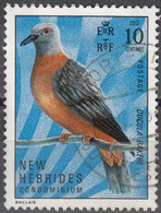 Nouvelles Hebrides 1972 Michel 324 O Cote (2005) 0.70 Euro Oiseau Carpophage De Baker Cachet Rond - Usati