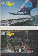 TIGA  -  2  C P M   - ANDERS    BRINGDAL  LES  GORGES  SAN  FRANCISCO  - & HYÈRES  - ( 21 / 11 / 110  ) - Tir (Armes)