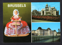 BRUXELLES (Belgique) Multi-Vues Avec Une Belle Poupée Régionale (Edit. Thill N° 100/228) - Panoramische Zichten, Meerdere Zichten