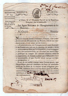 VP18.498 - Révolution - PARIS An 2 De La République Française - Circulaire Concernant Les Cautionnemens - Decrees & Laws