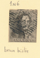 BELGIUM COB 1 USED "PAPIER MOYEN" - 1849 Epaulettes