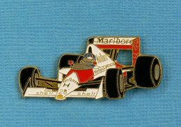 1 PIN'S // ** McLAREN-HONDA MP45B / MARLBORO / GP'90 / N°28 GERHARD BERGER ** - F1