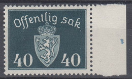 ++ Norway 1938. Big Official Stamp With WM. Michel 30. MNH(**) - Servizio