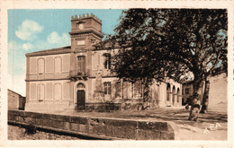 N°19296 Z -cpsm Montclar De Quercy -hôtel De Ville, Monument Aux Morts- - Montclar De Quercy