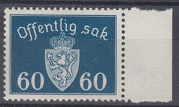 ++ Norway 1938. Big Official Stamp With WM. Michel 31. MNH(**) - Servizio