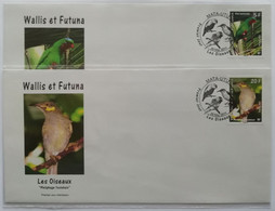 Lot De Deux Enveloppe Oblitérée Oiseaux Wallis Et Futuna Sous Blister - Briefe U. Dokumente