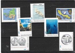 Nederland  2021 Caribisch Nederland  Complete Set  1-7  Map Diving Coins Lighthouse   Postsfris/neuf/mnh - Ungebraucht