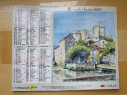 CALENDRIER Almanach Du Facteur - SAISONS - Ville Grenoble Et Environ - 2009 - Ft 27,5 X 22 CM -  T B E - Petit Format : 2001-...