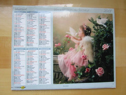 CALENDRIER Almanach Du Facteur - ENFANTS Surprise! Doux Baiser  - Ville Grenoble - 2011 - Ft 27,5 X 22 CM - TBE - Petit Format : 2001-...