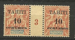 TAHITI N° 32 Millésime 3 Variétée I Squeléttique NEUF** LUXE SANS CHARNIERE / MNH - Neufs