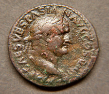 VESPASIEN  -  69-79  -  As De Bronze. - The Flavians (69 AD Tot 96 AD)