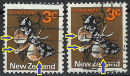 C2377c New Zealand Animal Insect Butterfly Used ERROR - Oddities On Stamps