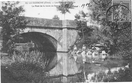 La GUERCHE-sur-l'AUBOIS - Les Rives De L'Aubois - Le Pont De La Route De Bourges - Laveuses, Lavandières - La Guerche Sur L'Aubois
