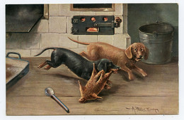 Chiens Teckels Dachshund Dogs. - Hunde