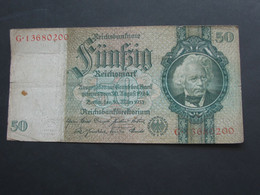 Allemagne -  Germany 50 Funfzig  Reichsmark - Berlin  1933 - Reichsbanknote  **** EN ACHAT IMMEDIAT **** - 50 Mark