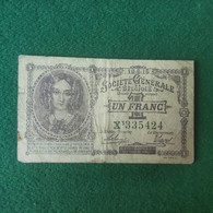 BELGIO1 FRANC 1917 - Autres & Non Classés