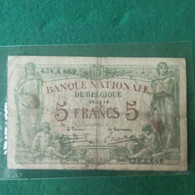 BELGIO 5 FRANCS 1918 - 5-10-20-25 Francos