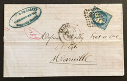 Aube - Granville - Période Classique - GC 1706 - Lettre Pour Marseille (Bouches Du Rhône) - 31 Mai 1871 - 1849-1876: Classic Period
