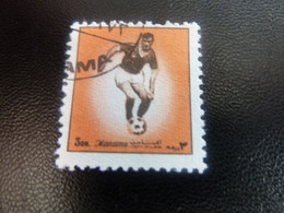 Manama - Qatar - Ile De Bahrein - Football - Val 3 Dh - Orange - Oblitéré - Année 1972 - - Usati