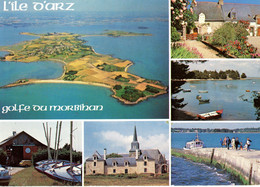 ILE D'ARZ MULTIVUES CENTRE NAUTIQUES DES GLENANS PRIEURE PORT DE BELURE PONT PENRAZ 1990 - Ile D'Arz