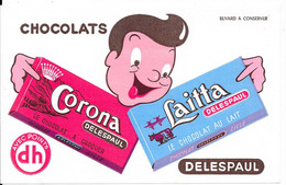 CHOCOLATS CORONA - LAITTA - DELESPAUL - LILLE - Chocolat