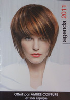 Petit Calendrier De Poche Agenda 2011 Coiffeur Coiffure Femme 20 Pages Chanceaux Sur Choisille Indre Et Loire - Petit Format : 2001-...