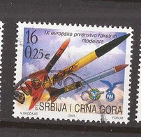 2003  3142  RAKETEN JUGOSLAVIJA JUGOSLAWIEN SRBIJA SERBIEN CRNA GORA MONTENEGRO  EUROPA RAKETENMODELLBAU   USED - Used Stamps