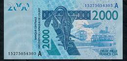 W.A.S. IVORY COST P116Ao  2000 FRANCS (20)15 2015 Signature 41  UNC. - États D'Afrique De L'Ouest