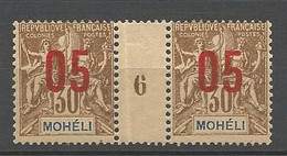 MOHELI N° 19  Millésime 6 NEUF**  SANS CHARNIERE / MNH - Nuevos