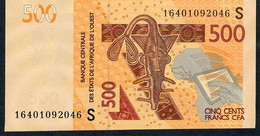 W.A.S. Guinee Bissau P919S 500 Francs (20)16  2016 Signature 42 UNC. - West-Afrikaanse Staten