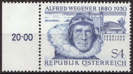 Österreich, 1980, 100. Geburtstag Von Alfred Wegener, Geophysiker Und Meteorologe, 4 S, MNH** - 1971-80 Ongebruikt