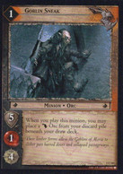 Vintage The Lord Of The Rings: #1 Goblin Sneak - EN - 2001-2004 - Mint Condition - Trading Card Game - Lord Of The Rings