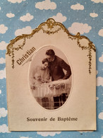 Faire Part Carte Souvenir De Bapteme Belgique  Marcinelle - Naissance & Baptême