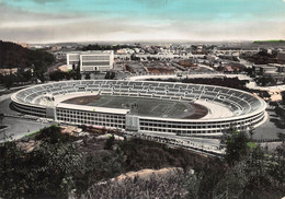 10619 "ROMA - LO STADIO OLIMPICO"  VEDUTA, VERA FOTO, COLORATA A MANO. CART SPED 1959 - Stadia & Sportstructuren