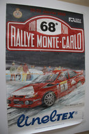 AFFICHE  68è RALLYE MONTE-CARLO - Automobile - F1