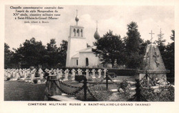 CPA - Cimetière Militaire RUSSE à St HILAIRE LE GRAND (51) ... - Cimetières Militaires