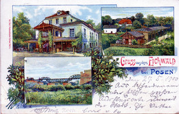 Gruss Aus Eichwald Bei Posen  En 1900 - Eichwalde