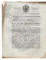 VP18.500 - Révolution - PARIS An 8 De La République Française - Circulaire Concernant Le Mobilier Séquestré .... - Decrees & Laws