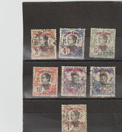 TCH'ONG-K'ING -   - Timbres D'Indochine Surchargés "TCH'ONG-K'ING",- Anamite, Cambodgienne - Usados