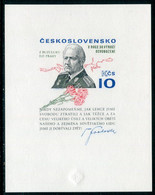 CZECHOSLOVAKIA 1975 Svoboda 80th Birthday Imperforate Block  MNH / **. Michel Block 31B - Blocchi & Foglietti